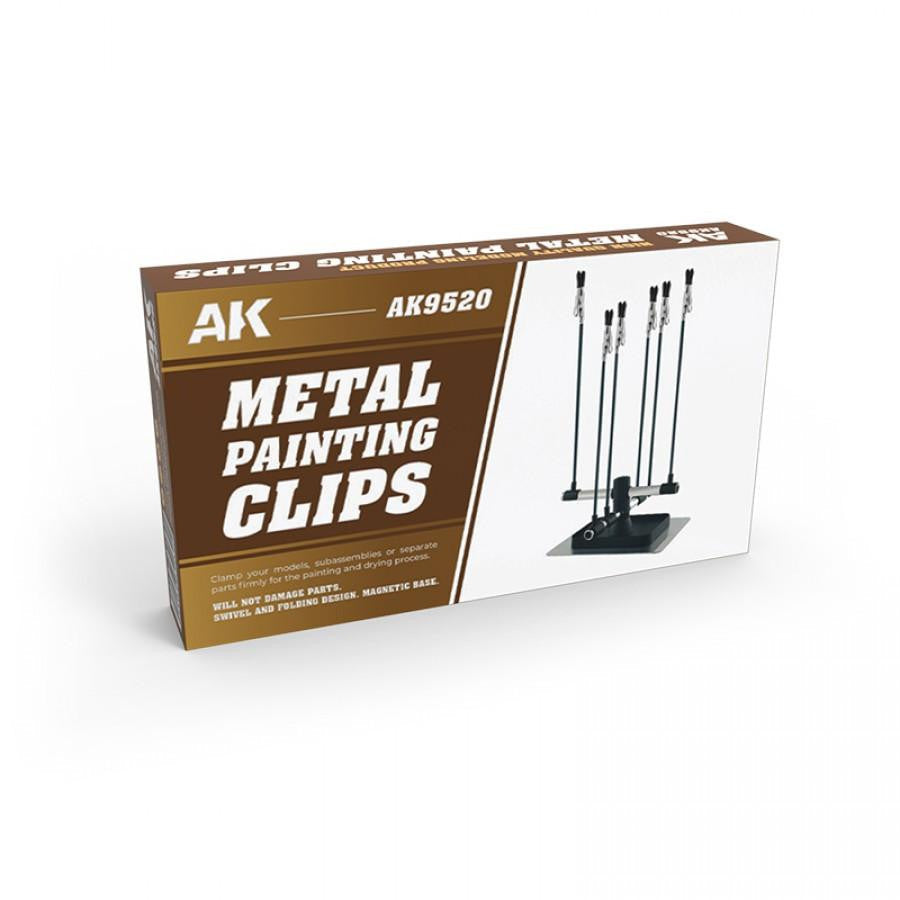 AK Interactive Metal Painting Clips w/Magnetic Base AK9520